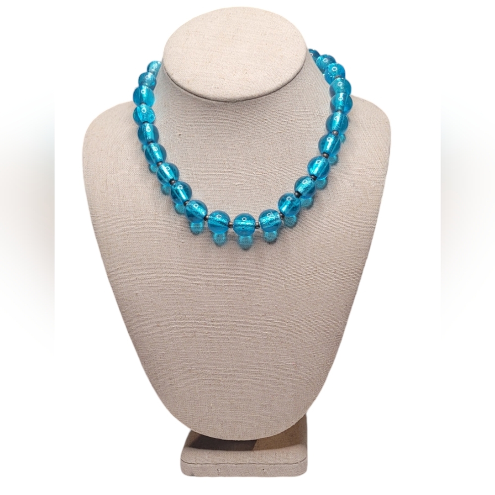 Vintage Glass Bead Choker Necklaces